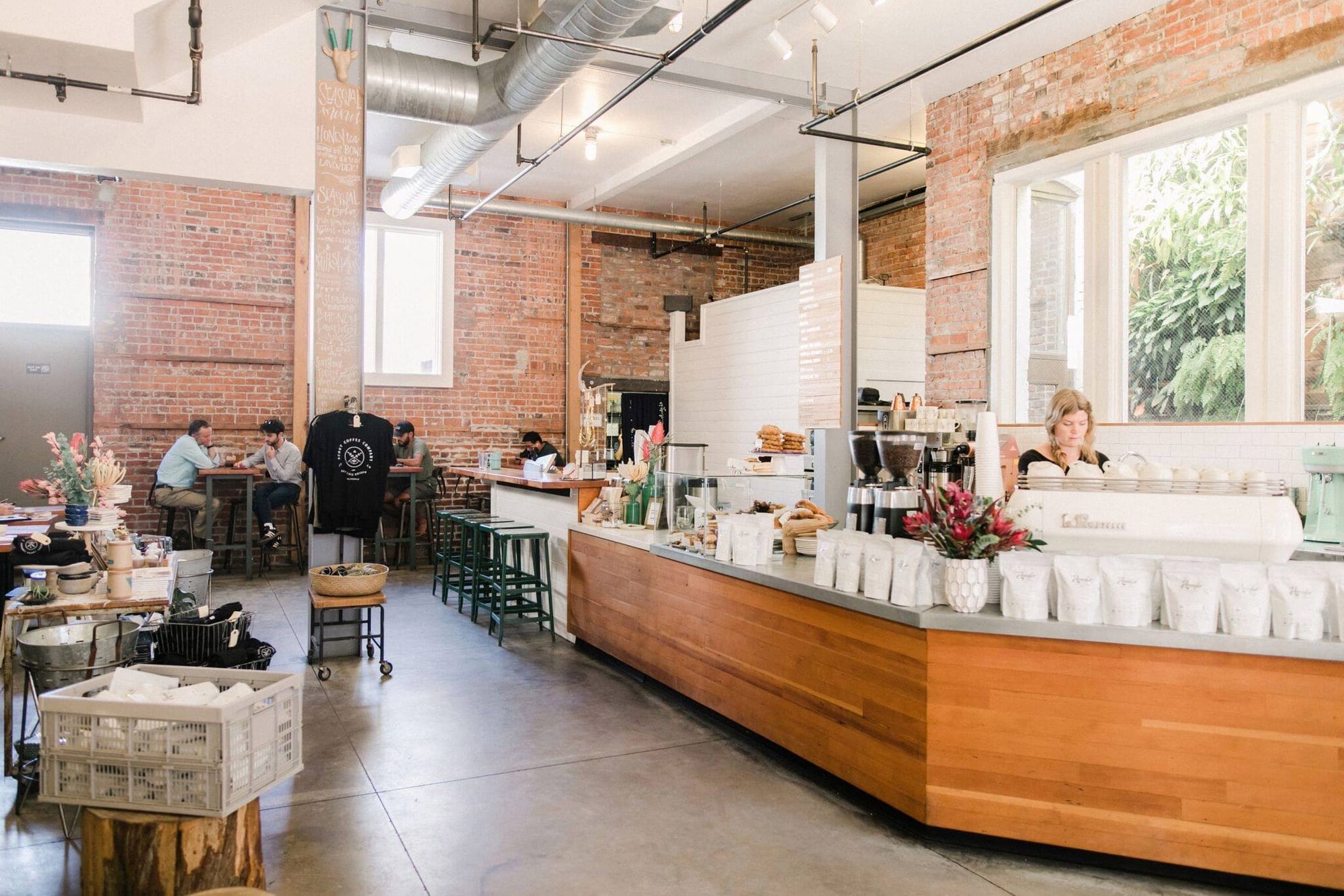 Barista at Scout Coffee Co. in San Luis Obispo, California